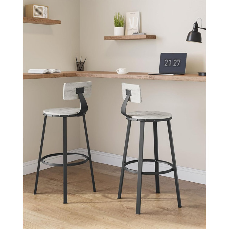 Rustic bar stools discount set of 2